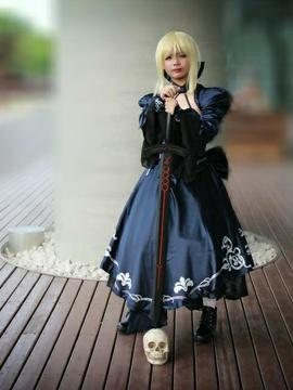 Saber黑王二设C O S P L A Y_【cos正片】Saber Alter (14)