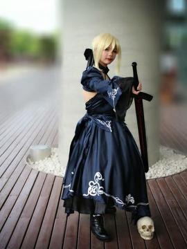 Saber黑王二设C O S P L A Y_【cos正片】Saber Alter (16)