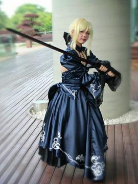 Saber黑王二设C O S P L A Y_【cos正片】Saber Alter (17)