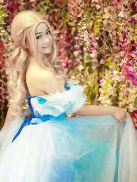 《灰姑娘仙蒂瑞拉》2015迪斯尼斯嘉丽版C O S P L A Y_只能说拍片那天热的生无可恋 (5)