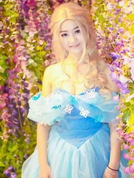 《灰姑娘仙蒂瑞拉》2015迪斯尼斯嘉丽版C O S P L A Y_只能说拍片那天热的生无可恋 (6)
