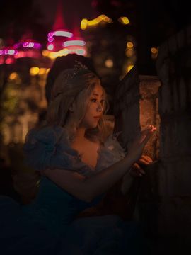 《灰姑娘仙蒂瑞拉》2015迪斯尼斯嘉丽版C O S P L A Y_辛德瑞拉cos 灰姑娘~圆满的公主梦~~ (1)