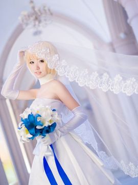 Saber型月10周年婚纱COS_Saber型月10周年婚纱 (9)
