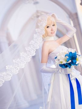 Saber型月10周年婚纱COS_Saber型月10周年婚纱 (8)