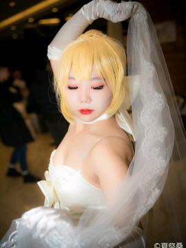 Saber型月10周年婚纱COS_saber正片 (4)