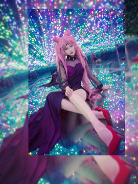 《美少女战士》小小兔化身御姐 C O S P L A Y_美少女战士黑暗淑女=黑化小小兔 (2)