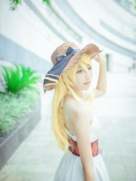 《LoveLive!》绚濑绘里めざせ目標タイム C O S P L A Y_绘里水着未觉醒 (4)