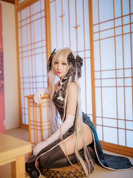 《缘之空》穹妹旗袍COSPLAY_=缘之空=春日野穹 黑旗袍ver. (8)