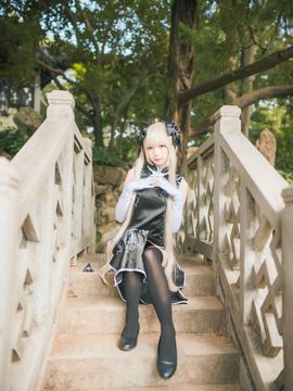 《缘之空》穹妹旗袍COSPLAY_缘之空 春日野穹 穹妹黑旗袍 (2)