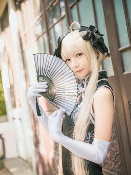 《缘之空》穹妹旗袍COSPLAY_缘之空 春日野穹 穹妹黑旗袍 (10)