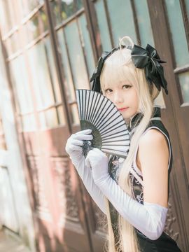 《缘之空》穹妹旗袍COSPLAY_缘之空 春日野穹 穹妹黑旗袍 (11)