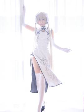 《缘之空》穹妹旗袍COSPLAY_缘之空白旗袍穹 (2)