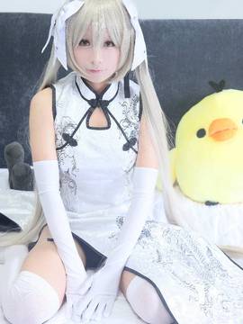 《缘之空》穹妹旗袍COSPLAY_缘之空白旗袍穹 (8)