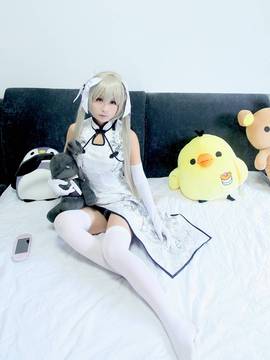 《缘之空》穹妹旗袍COSPLAY_缘之空白旗袍穹 (12)