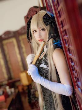 《缘之空》穹妹旗袍COSPLAY_缘之空白旗袍穹 (20)