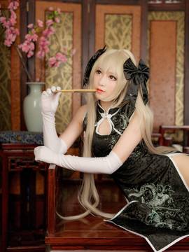 《缘之空》穹妹旗袍COSPLAY_缘之空白旗袍穹 (21)