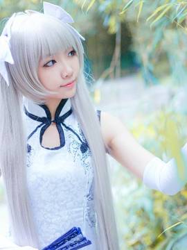 《缘之空》穹妹旗袍COSPLAY_缘之空❤春日野穹旗袍ver (3)