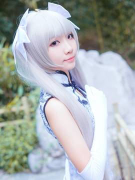 《缘之空》穹妹旗袍COSPLAY_缘之空❤春日野穹旗袍ver (5)