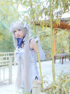 《缘之空》穹妹旗袍COSPLAY_缘之空❤春日野穹旗袍ver (10)