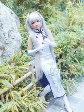 《缘之空》穹妹旗袍COSPLAY_缘之空❤春日野穹旗袍ver (12)