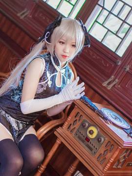 《缘之空》穹妹旗袍COSPLAY_穹妹黑旗袍 (19)