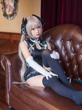 《缘之空》穹妹旗袍COSPLAY_穹妹黑旗袍 (15)