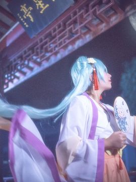《VOCALOID》初音未来中秋明月C O S P L A Y_【中秋初音】今夜月明 (4)