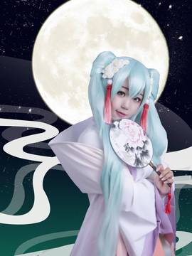 《VOCALOID》初音未来中秋明月C O S P L A Y_中秋明月miku (1)