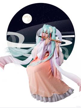 《VOCALOID》初音未来中秋明月C O S P L A Y_中秋明月miku (2)