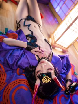 《Fate Grand Ordert》千红万紫・神力鬼毒酒吞童子 C O S P L A Y_fgo--酒吞童子 (3)