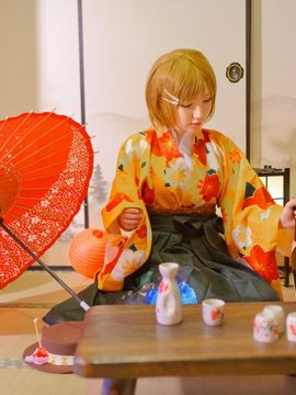《LoveLive!》大正未觉醒花阳 C O S P L A Y_大正未觉醒花阳 C O S (9)