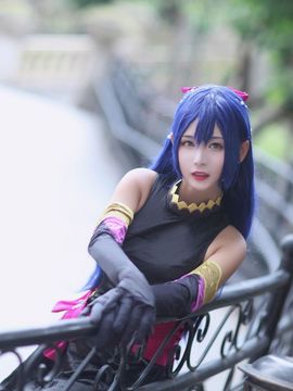 《LoveLive!》园田海未黑色晚礼服 C O S P L A Y_园田海未黑色晚礼服 C O S (2)