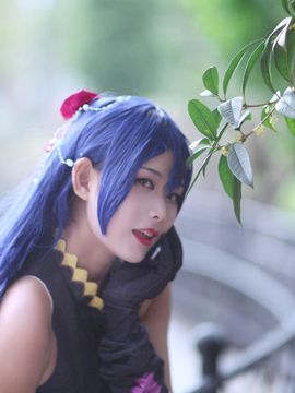 《LoveLive!》园田海未黑色晚礼服 C O S P L A Y_园田海未黑色晚礼服 C O S (4)