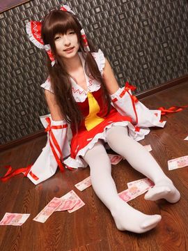 【MAFUYU系列】蘿莉神楽板 真冬 COS Reimu貓娘_026