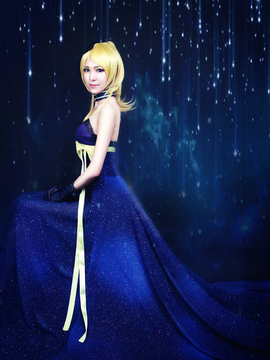 《Love Live!》绚濑绘理的生日宴会礼服C O S P L A Y_民那桑~生日的时候，一定要开心哦！ (1)