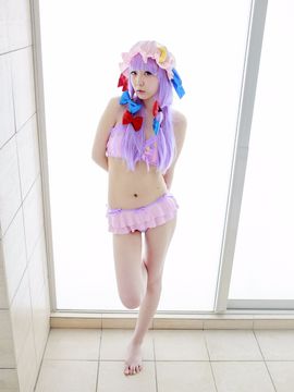 [あかだまやっきょく] 東方司書レイヤーさんと中出し例大祭！②水着姿の司書さんと個人撮影で生ハメしちゃいました！_014