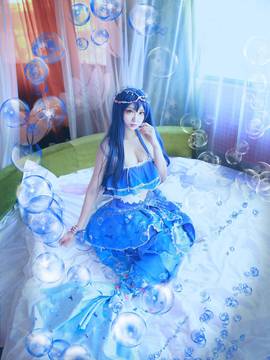 《LoveLive!》园田海未人鱼的世界觉醒 C O S P L A Y_噔噔蹬蹬～大家期待的小人鱼海新鲜出炉啦～ (3)