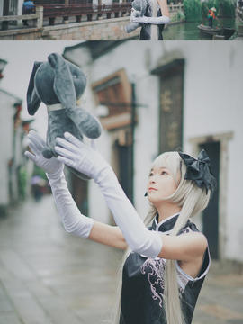 黑白无双？！《缘之空》春日野穹  C O S P L A Y_缘之空 穹妹 旗袍 (41)