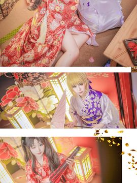 《Fate Stay Night》凛＆saber和服 C O S P L A Y_凛＆saber和服 C O S (2)