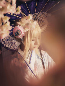《Fate Stay Night》凛＆saber和服 C O S P L A Y_saber和服 (3)