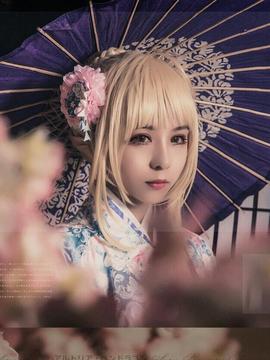 《Fate Stay Night》凛＆saber和服 C O S P L A Y_saber和服 (5)
