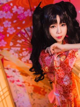 《Fate Stay Night》凛＆saber和服 C O S P L A Y_0203生日快乐！ (1)