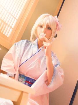 《Fate Stay Night》凛＆saber和服 C O S P L A Y_吾王saber (1)