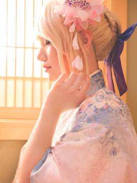《Fate Stay Night》凛＆saber和服 C O S P L A Y_吾王saber (5)