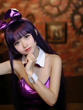 《我妹哪这么可爱》五更琉璃紫兔子女郎C O S P L A Y_黑猫兔女郎赛高！ (4)