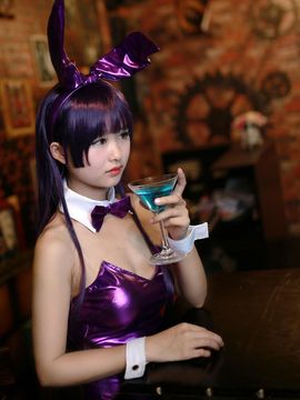 《我妹哪这么可爱》五更琉璃紫兔子女郎C O S P L A Y_黑猫兔女郎赛高！ (7)