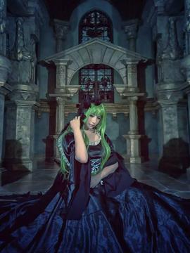 《叛逆的鲁路修》C.C.女王礼服 C O S P L A Y_C.C圆满了大本命开心hhh (44)