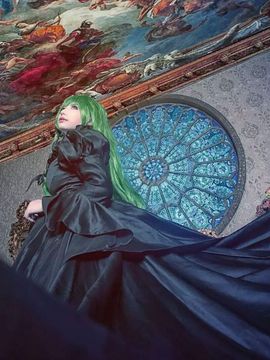 《叛逆的鲁路修》C.C.女王礼服 C O S P L A Y_C.C圆满了大本命开心hhh (11)