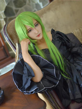 《叛逆的鲁路修》C.C.女王礼服 C O S P L A Y_【cos正片】叛逆的鲁路修 CC黑礼服 (3)