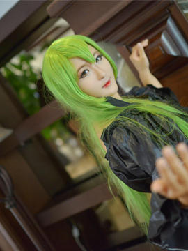 《叛逆的鲁路修》C.C.女王礼服 C O S P L A Y_【cos正片】叛逆的鲁路修 CC黑礼服 (8)